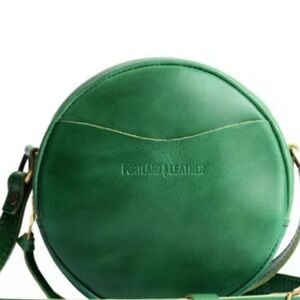 Portland Leather Goods Circle Crossbody - Cowboy Mint
